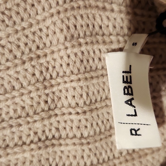 ❤️ NWT! THE RESET R LABEL CASHMERE / WOOL RIBBED BOYFRIEND SWEATER, SMALL - Picture 4 of 6
